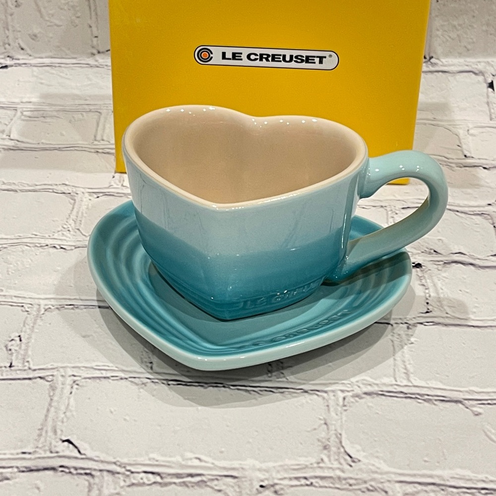 Le Creuset Heart Mug with Tray